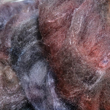 Load image into Gallery viewer, Mixed BFL & Silk - Wine, www.skyloomweavers.com