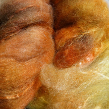 Load image into Gallery viewer, Mixed BFL & Silk - Gamboge, www.skyloomweavers.com