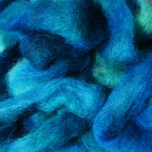 Load image into Gallery viewer, Teeswater Wool - Mixed Blues, www.skyloomweavers.com