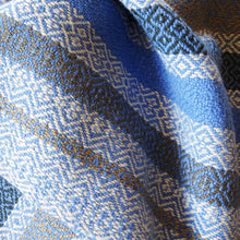Load image into Gallery viewer, Turned Twill Kitchen Towel - Blue, www.skyloomweavers.com