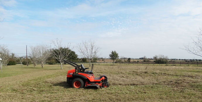 Mowing the Wildflower Patch