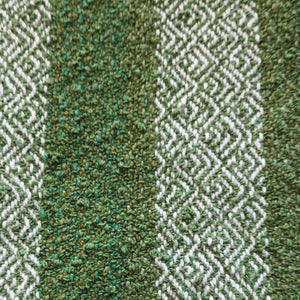 Green & White Boucle Towel - Green, www.skyloomweavers.com