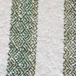 Green & White Boucle Towel - White, www.skyloomweavers.com