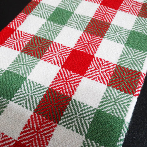 Merry Christmas Kitchen Towel - Stripes, www.skyloomweavers.com