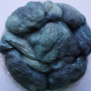 Mixed BFL & Silk - Shallow Seas, www.skyloomweavers.com