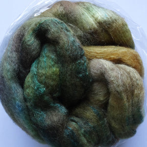 Mixed BFL & Silk - Wild Croc, www.skyloomweavers.com