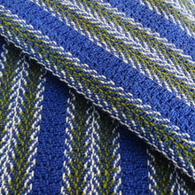 Load image into Gallery viewer, Trellis &amp; Vine Kitchen Towel - Dark Blue, www.skyloomweavers.com
