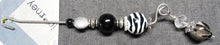 Load image into Gallery viewer, Orifice Hook - Black &amp; White, www.skyloomweavers.com
