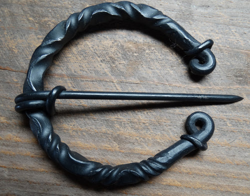 Shawl Pin - Twisted Iron, www.skyloomweavers.com